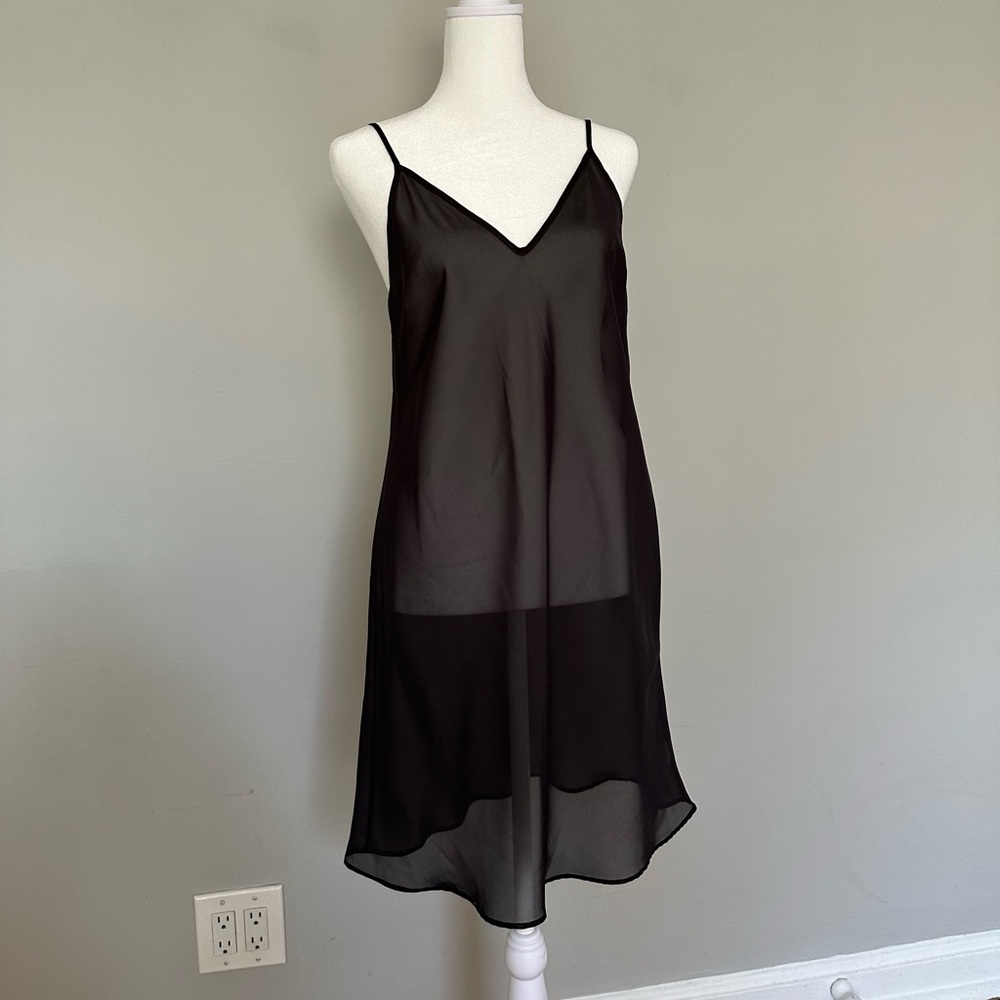 Gap sheer slip dress